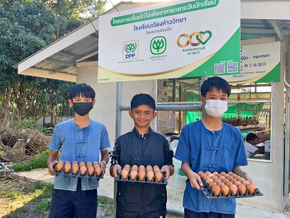 Raising Layer for Student's Lunch helps students in Chiang Rai to fight malnutrition